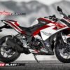 Decal Stiker Yamaha YZF R25 WHITE RACING SPORT RED
